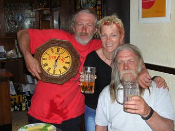 14th Wednesday  at the Hotel - Fishing - Present Mike & Ruth - Present Rauly - Wedding Tecci & Karin